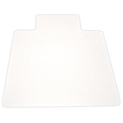 Marbig Deluxe Chair Mat Medium Pile Keyhole Shaped 1140x1340mm