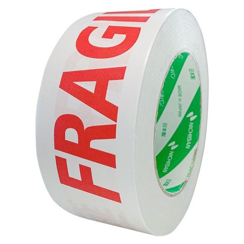 Sellotape Message Tape Fragile 50mm x 50m Red on White