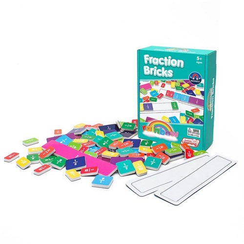 Junior Learning Fraction Bricks, Set of 78