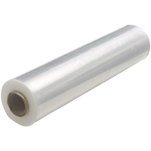 OfficeMax Blown Recycled Hand Pallet Wrap 500mm x 300m 20 Micron Clear
