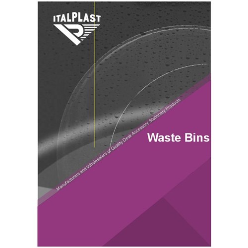 Italplast greenR Waste Bin 15L Black