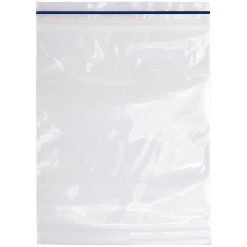 Resealable Plastic Bags 230x305mm 40 Micron Clear, Pack of 100