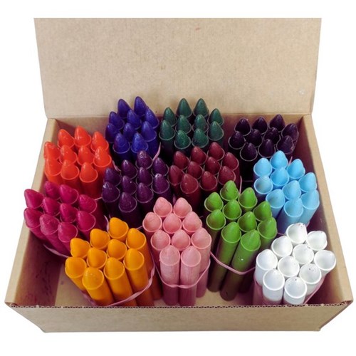 Retsol Hard Wax Crayons Assorted Colours, Box of 120