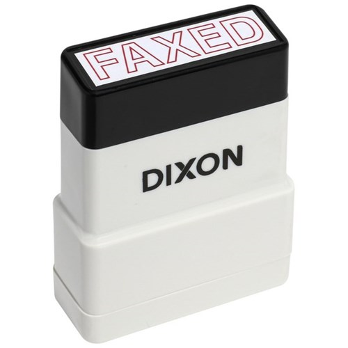 Dixon 030 Self-Inking Stamp FAXED Red