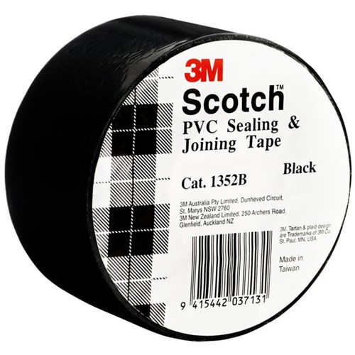 Scotch® PVC Sealing & Joining Tape 72mm x 30m Black