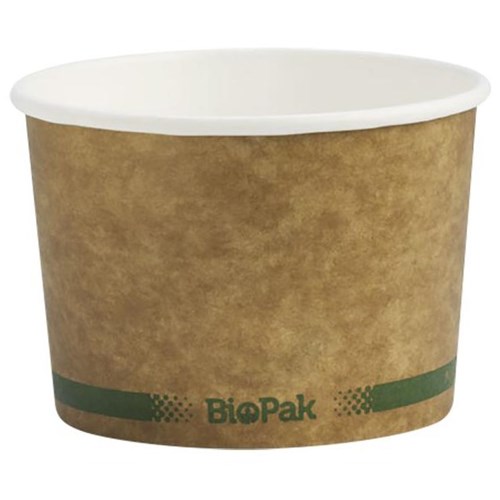 BioPak BioBowl Takeaway Containers 250ml, Pack of 50