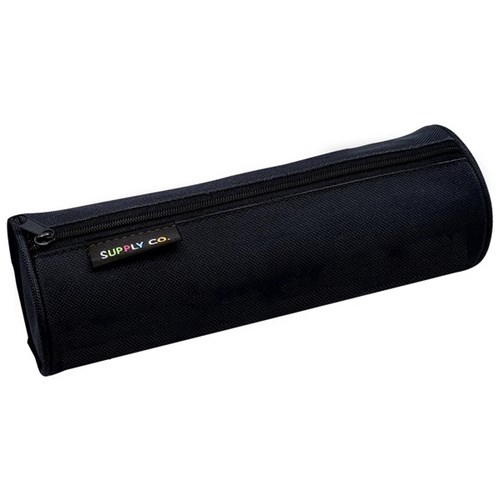Supply Co. Recycled Pencil Case Tube Black 210x80mm