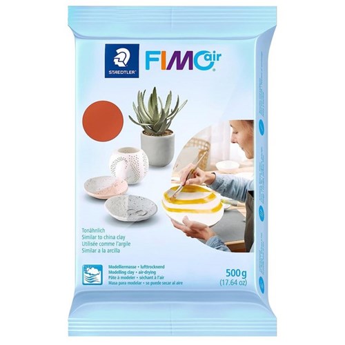 Staedtler Fimo Air Dry Modelling Clay 500g, Terracotta