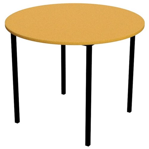 Zealand Round School Table 900mm Yellow