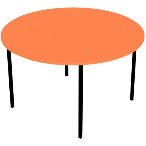 Zealand Round School Table 1200mm Orange