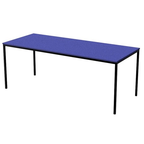 Zealand High Rectangle School Table 1800x750x700mm Blue