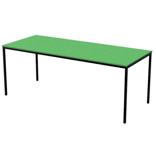 Zealand High Rectangle School Table 1800x750x700mm Green