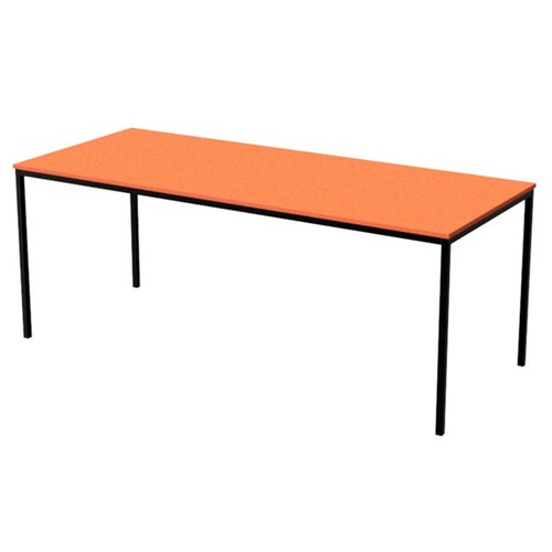 Zealand High Rectangle School Table 1800x750x700mm Orange