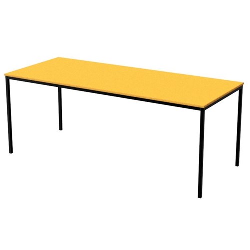 Zealand High Rectangle School Table 1800x750x700mm Yellow