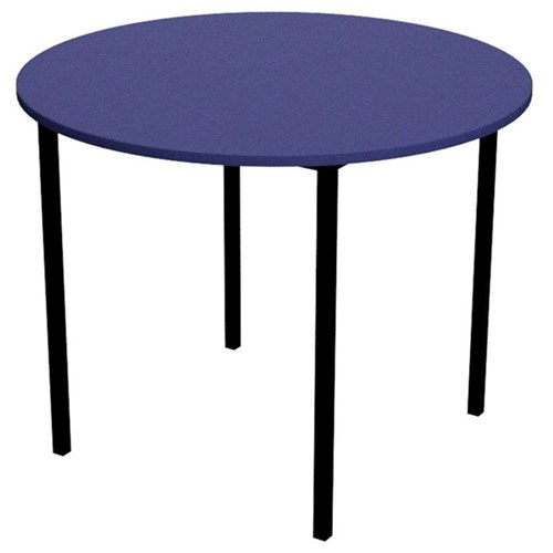 Zealand Round School Table 900mm Blue