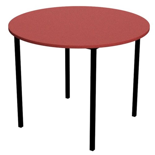 Zealand Round School Table 900mm Red