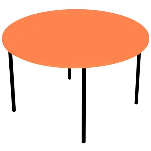 Zealand Round School Table 1200mm Orange