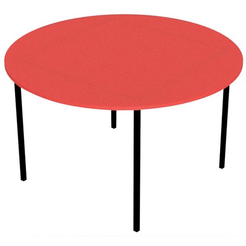 Zealand Round School Table 1200mm Red