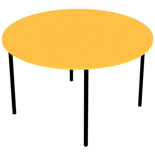 Zealand Round School Table 1200mm Yellow