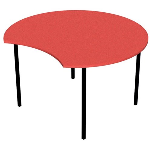 Zealand Scallop School Table 1200mm Nesting Red