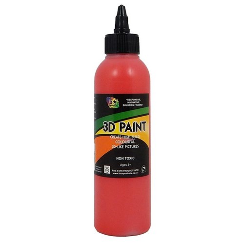 Five Star 3D Paint 250ml Red