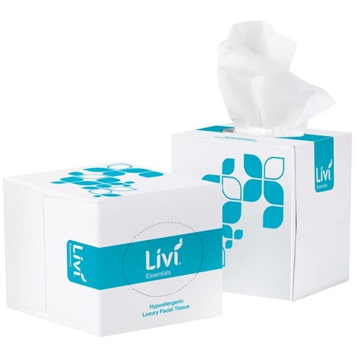 Livi Essentials Facial Tissues 2 Ply, Box of 90