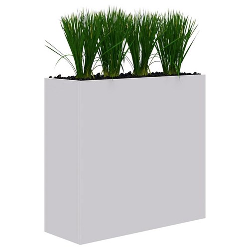 Rapid Planter Including Artificial Plants 1200x1200mm White/Grass