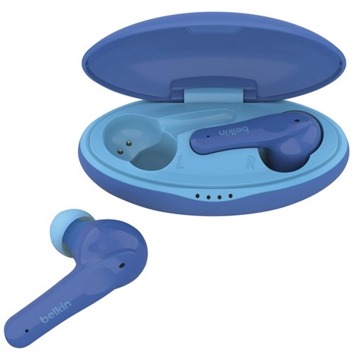 Belkin SoundForm Nano Wireless Kids Ear Buds Blue