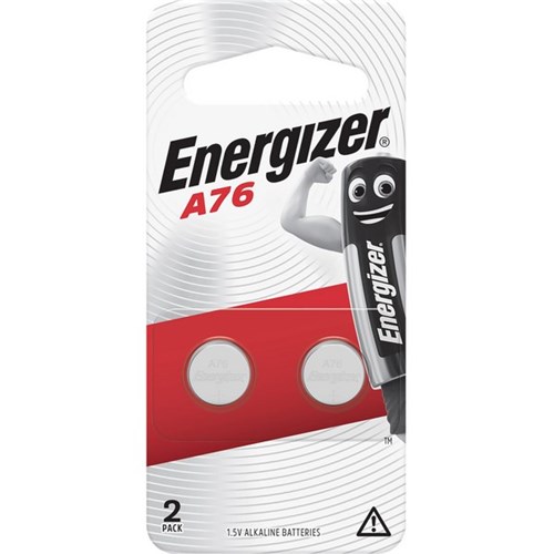 Energizer A76 Alkaline Button Batteries, Pack of 2