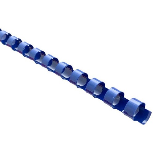 Icon 10mm Plastic Binding Coils Blue, Pack of 100