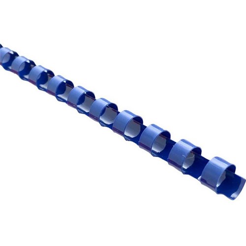 Icon 12mm Plastic Binding Coils Blue, Pack of 100