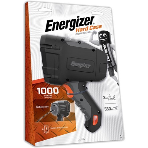 Energizer Hard Case Pro Rechargable Spotlight 1000 Lumens