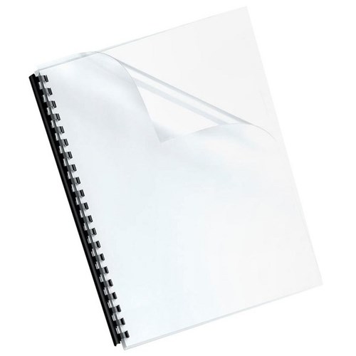 Fellowes Binding Covers 200 micron A4 Clear, Pack of 100