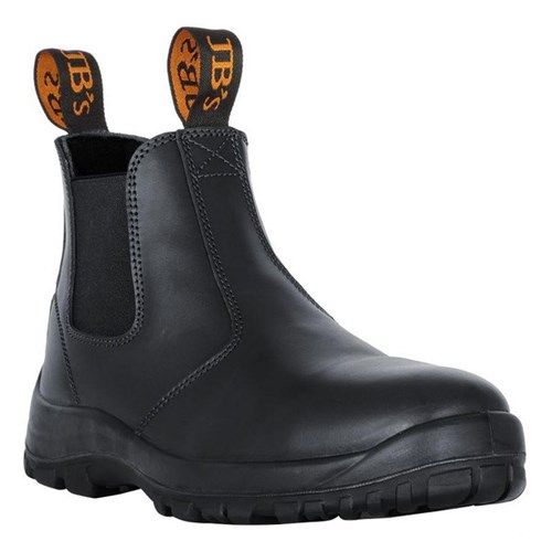 JB's Wear Safety Boots Slip On Black