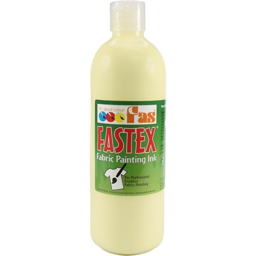 Fastex Fabric Painting Textile Ink Pastel Yellow 500ml