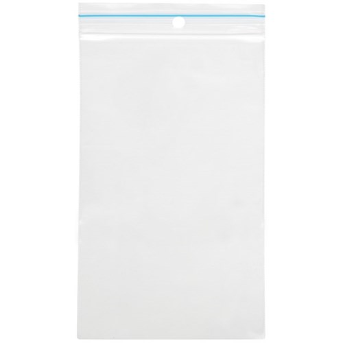 Resealable Plastic Bags 75x130mm Clear, Pack of 100