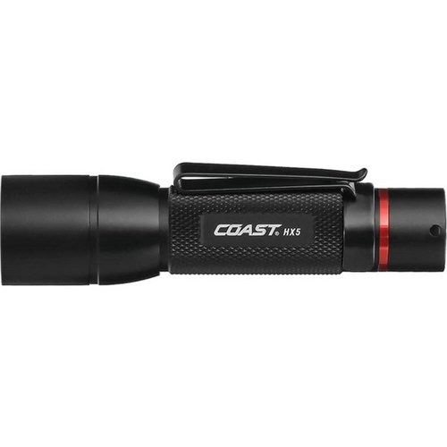 Coast HX5 LED High-power Pure Beam Focusing Torch with Pocket Clip