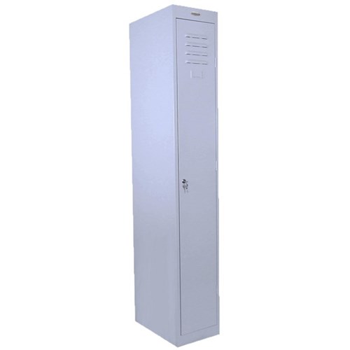 Steelco 1 Door Keylock Locker 305x1830mm Silver Grey