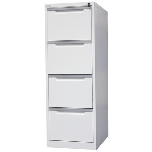 Steelco 4 Drawer Vertical Filing Cabinet 470x1320mm White