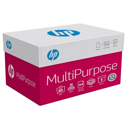 HP Multipurpose A4 80gsm Copy Paper, Box of 5 Reams