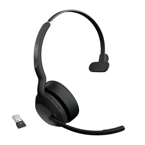 Jabra Evolve2 55 Link380a UC Mono USB-A Wireless Headset Black