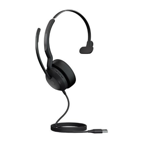 Jabra Evolve2 50 MS Mono USB-A Wired Headset Black