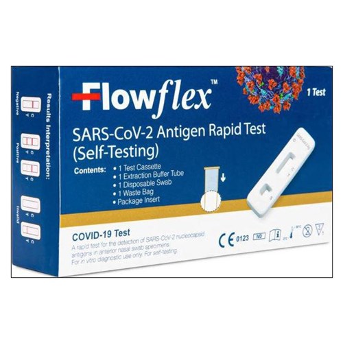 Acon Flowflex SARS-CoV-2 Antigen Rapid Test Kit (Self Testing), Pack of 5