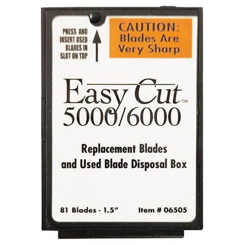 Easy Cut 5000/6000 Replacement Blades for Box Cutter/Safety Knife, Pack of 81