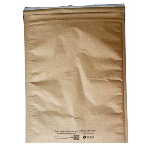 Honeycomb Paper Padded Mailer Size 7 362x483mm, Carton of 50