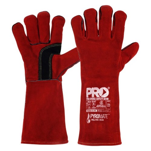 Pyromate Kevlar Welding Gloves Red