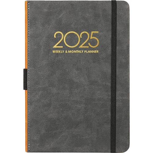 Collins A51 Diary A5 1 Day Per Page 2025 Executive Grey