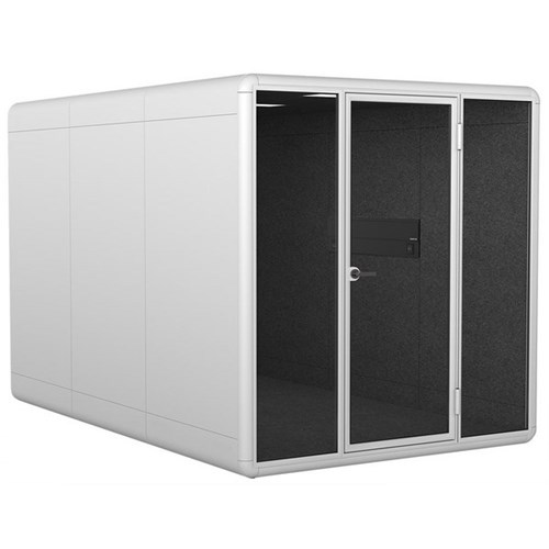 Koplus Kolo Duo++ Meeting Booth 2200x2250mm White/White/Dark Grey ...