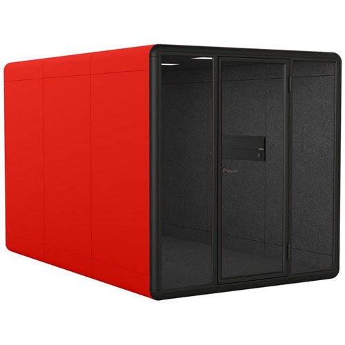 Koplus Kolo Duo++ Meeting Booth 2200x2250mm Brick Red/Black/Dark Grey ...