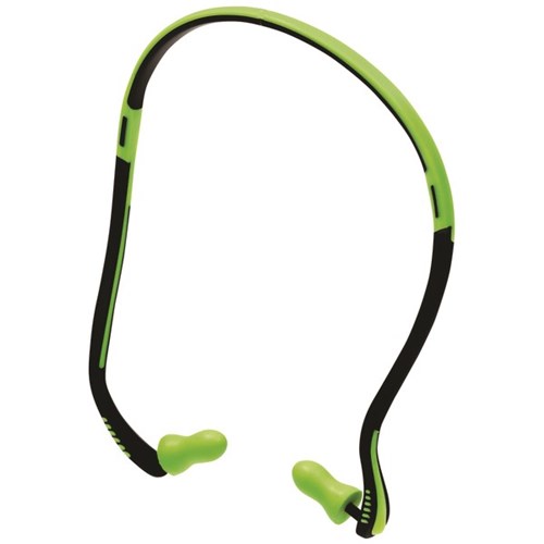 Esko Vortex Headband Class 3 Earplugs Fluoro Green/Black, Box of 20 Pairs